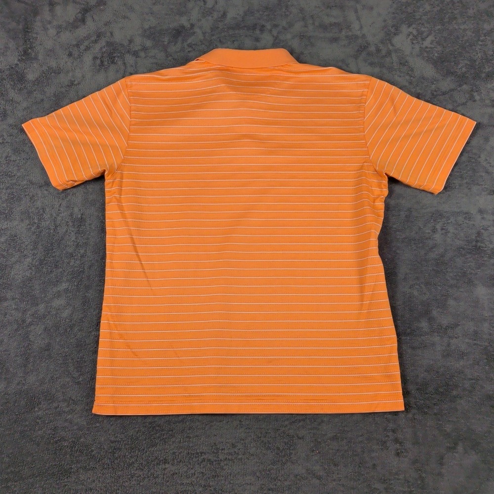 Nike Polo Shirt Mens XL Orange Stripe Tiger Woods Collection Dri Fit Golf - Picture 2 of 6